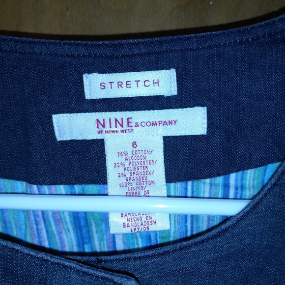 Nine West Stretch Jean Jacket-size 6 - Picture 2 of 5
